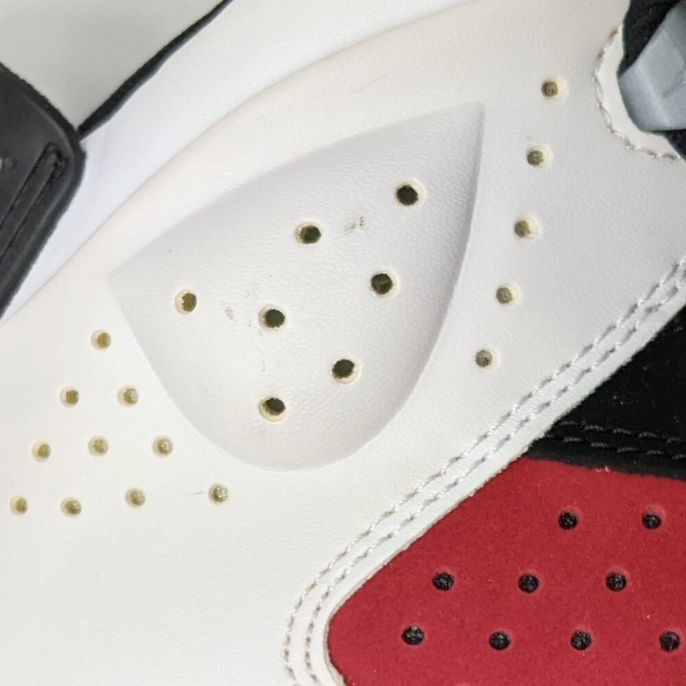 Nike Jordan 6-17-23 5.5Y womens 7 basketball sneaker shoe black white carmine - Picture 8 of 10